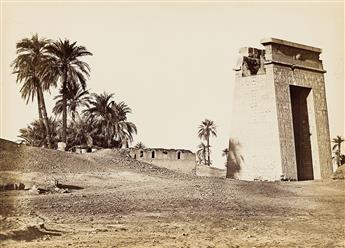 ANTONIO BEATO (1835-1906)/PETER E. BERGHEIM (1813-1895) An album of 27 photographs of Upper Egypt, Nubia, and Palestine, including 21 a